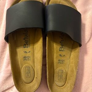 NWOB Black Slide Sandals by Betula Birkenstock